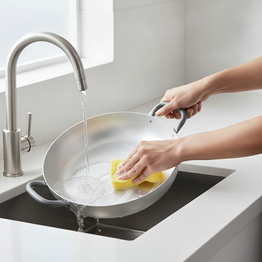 Mamù Linea a Servire Tegame Bianco 22 cm Alluminio