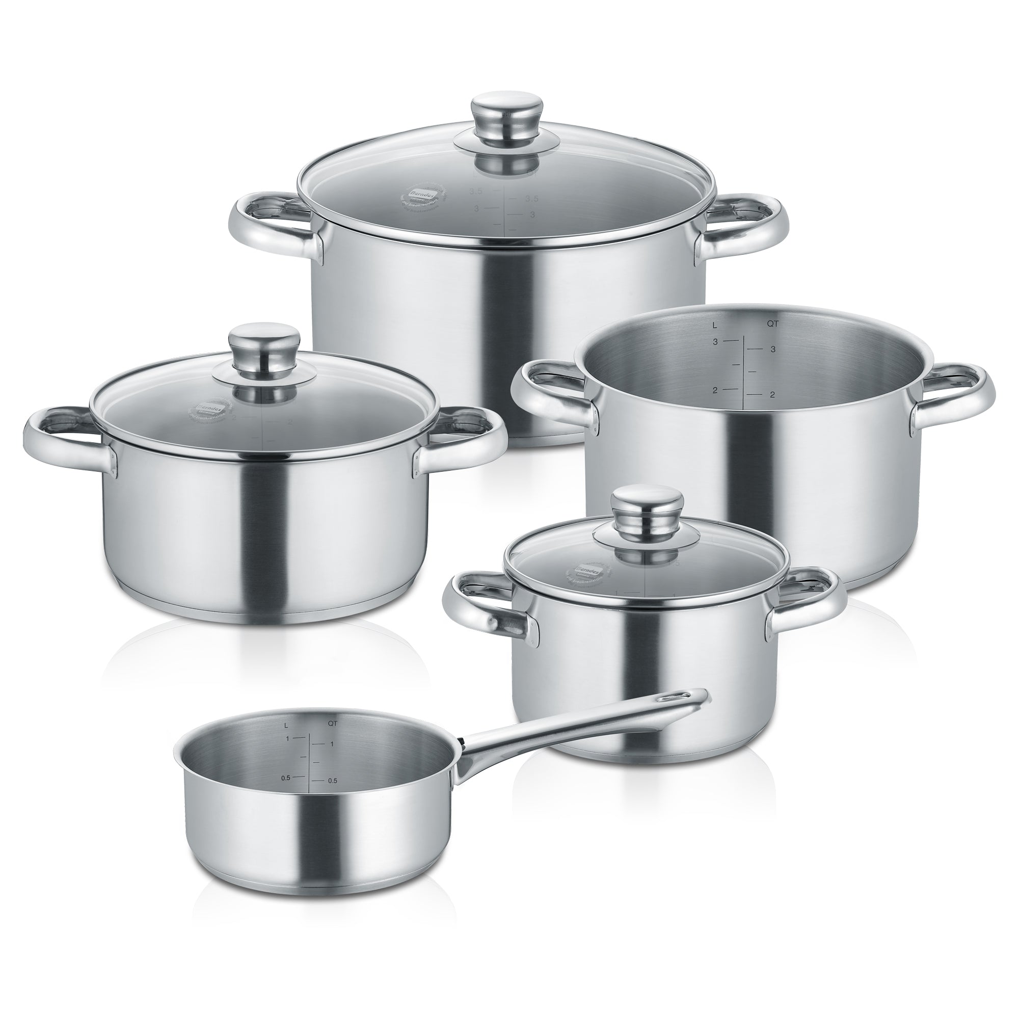 Berndes New Roma set pentole 5 pezzi acciaio