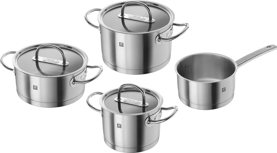 Zwilling Prime Set Pentole Acciaio Inox 4 Pezzi Induzione