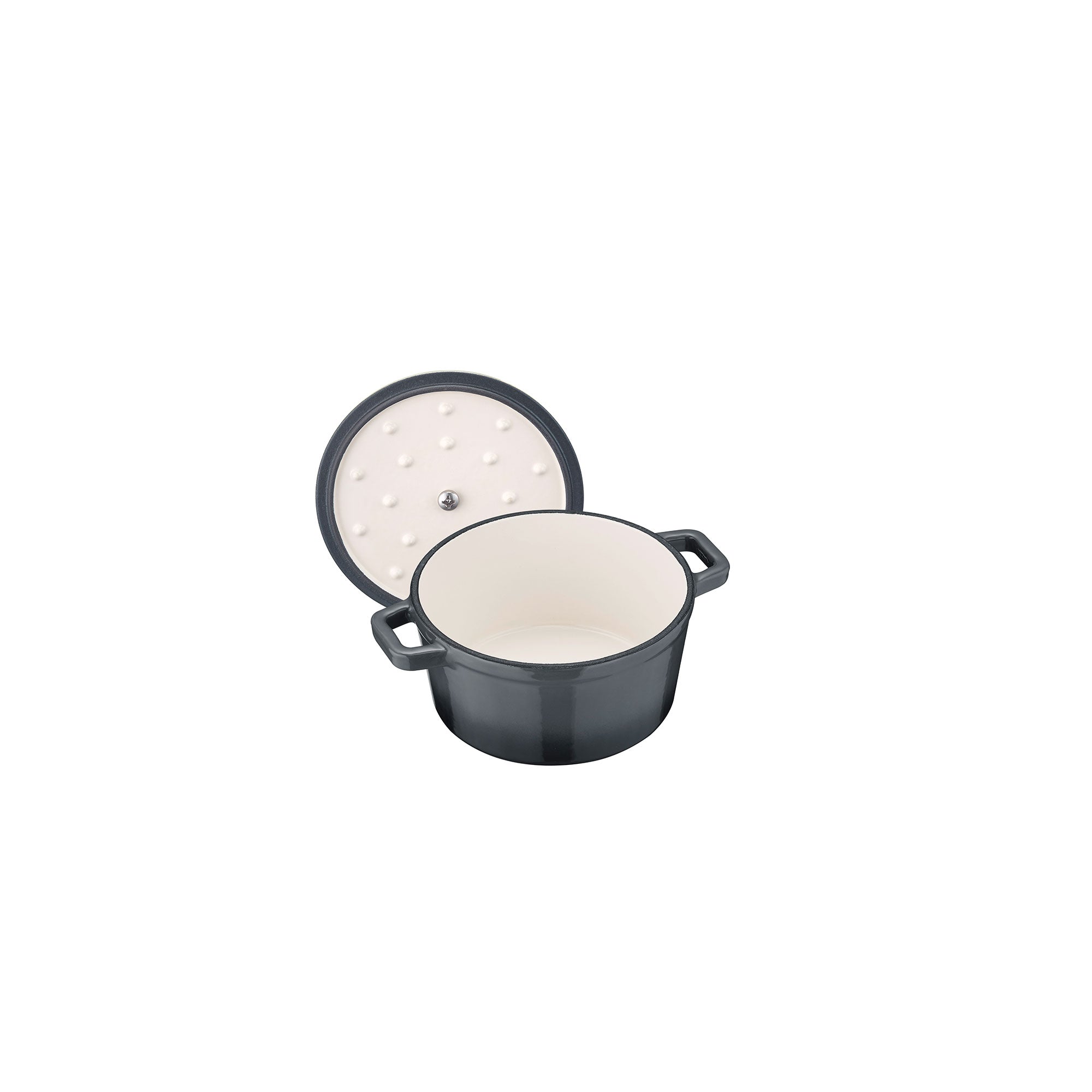Berndes b.iron pentolino ghisa 14 cm grigio da servire