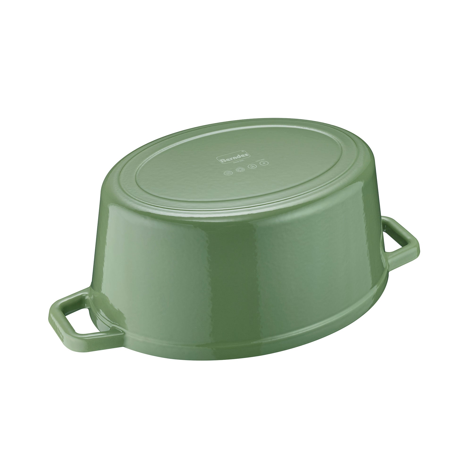 Berndes b.iron cocotte ovale ghisa 31x24 cm verde 6 L