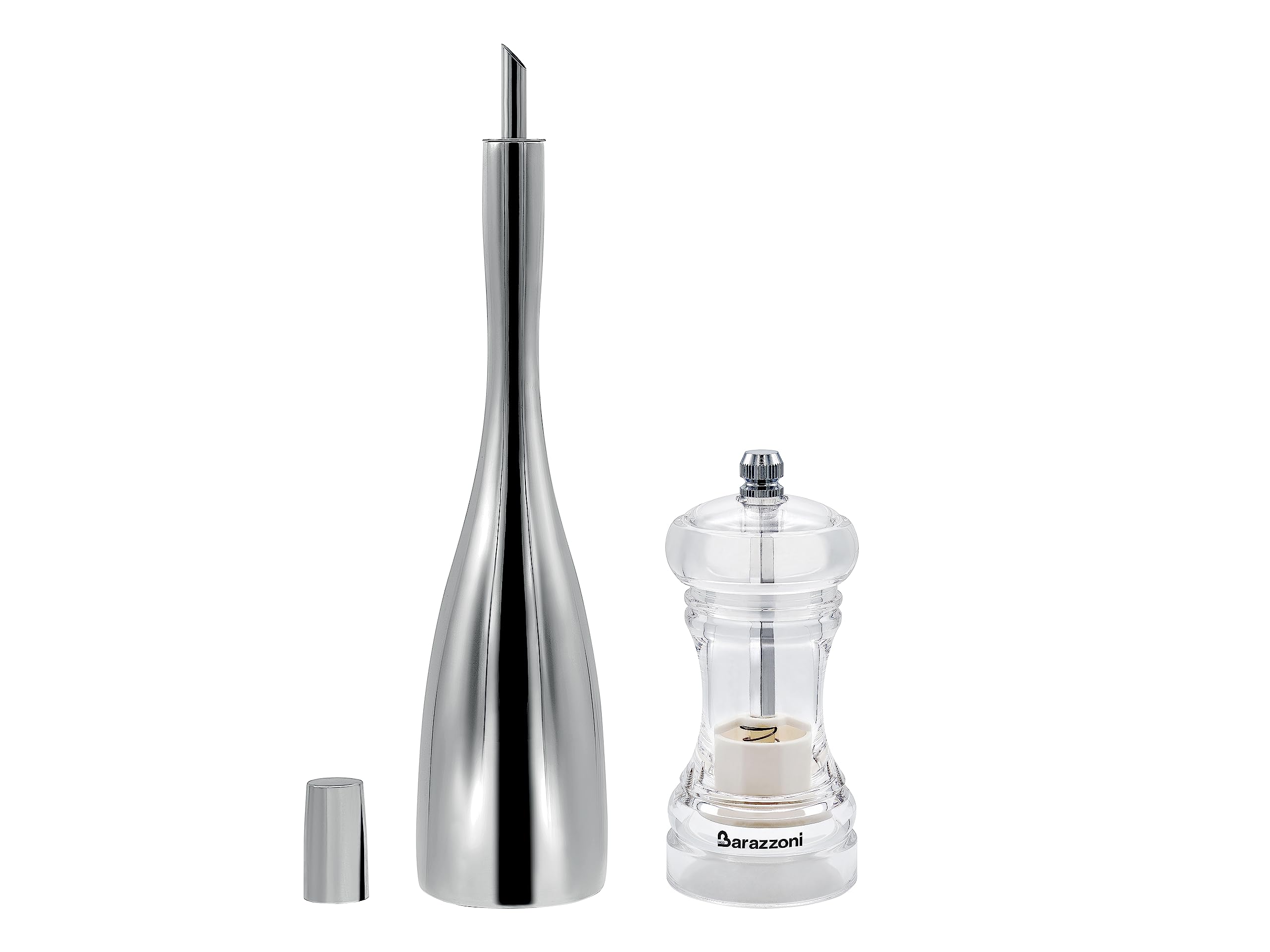Barazzoni Accessori set olio e sale oliera Olly 450 ml acciaio