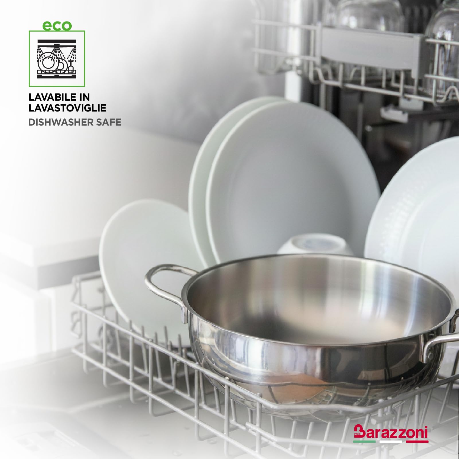 Barazzoni Speciali Scolapasta 22 cm acciaio inox 18/10 Italy