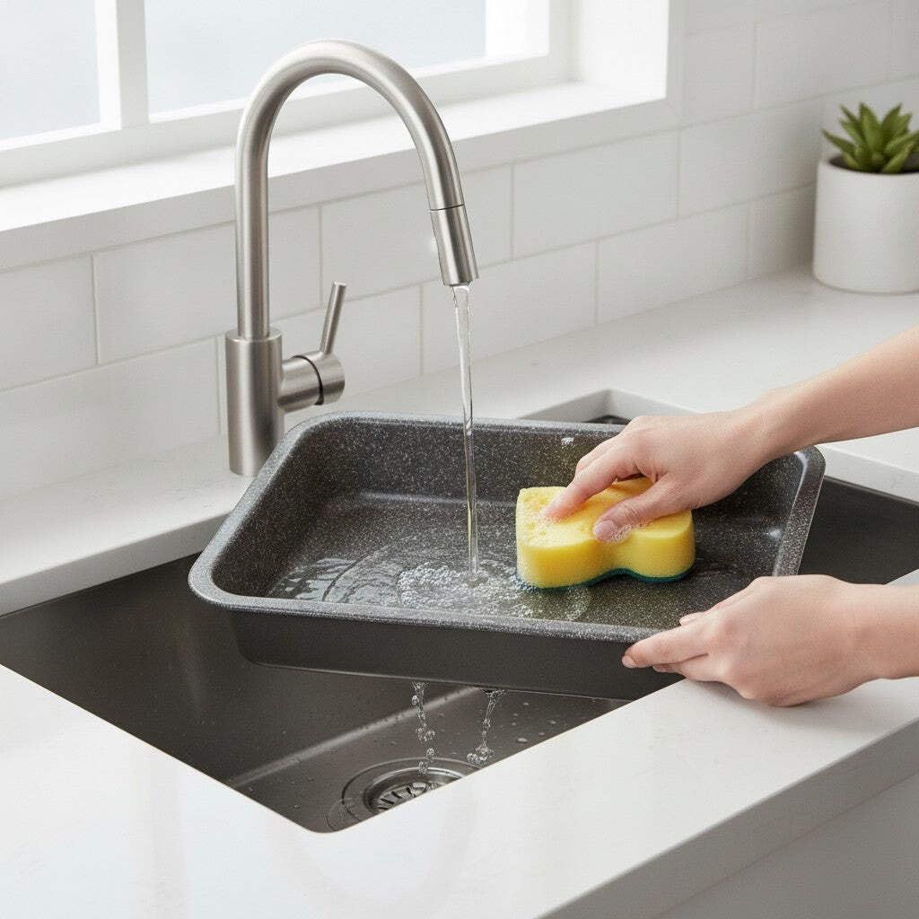 Mamù Happy Stone Teglia Rettangolare Alta 40x33 antiaderente
