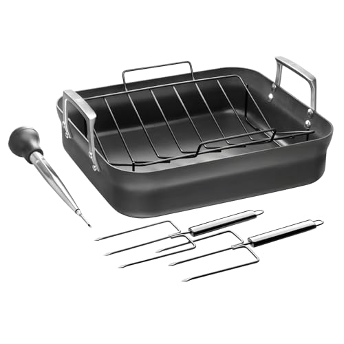Zwilling Motion Rostiera Alluminio Antiaderente con Griglia