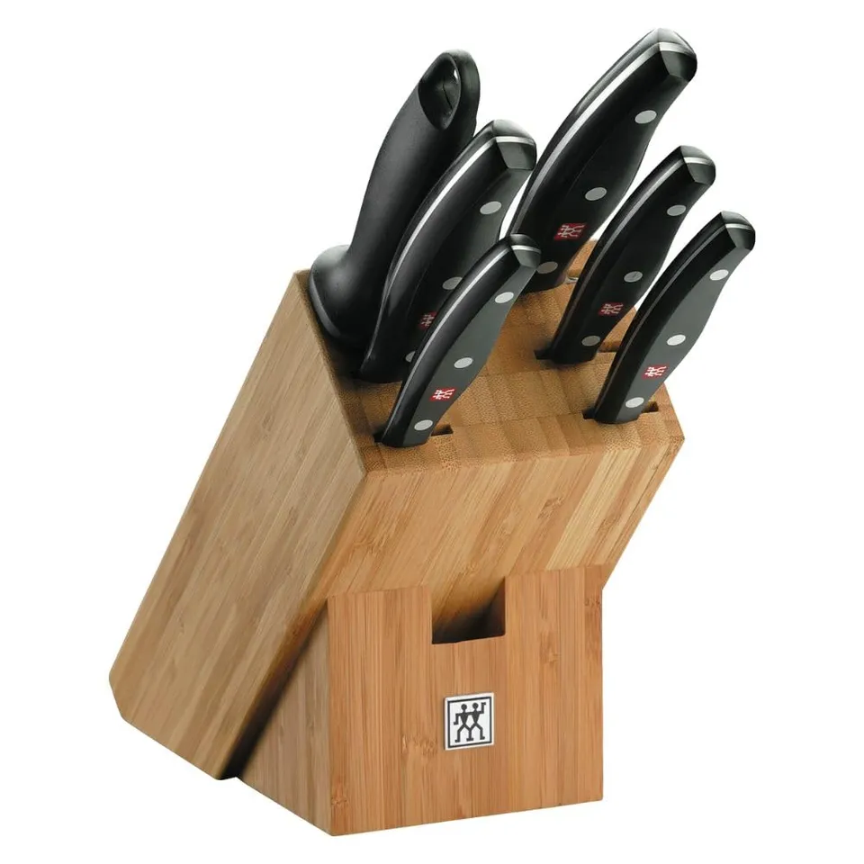 ZWILLING Twin Pollux Ceppo coltelli 7 pezzi bambù pane cuoco