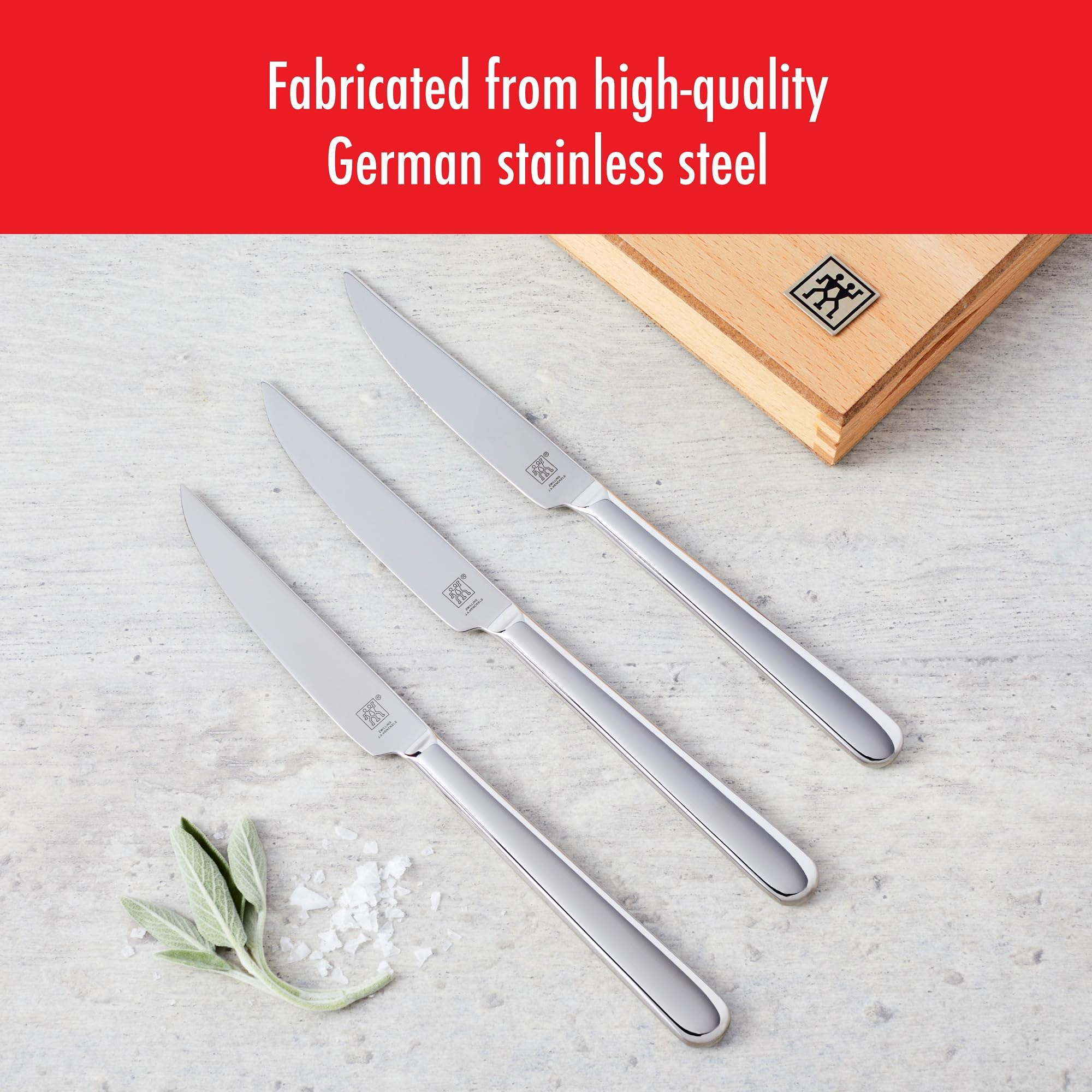 Zwilling set 8 coltelli bistecca acciaio inox 10 cm