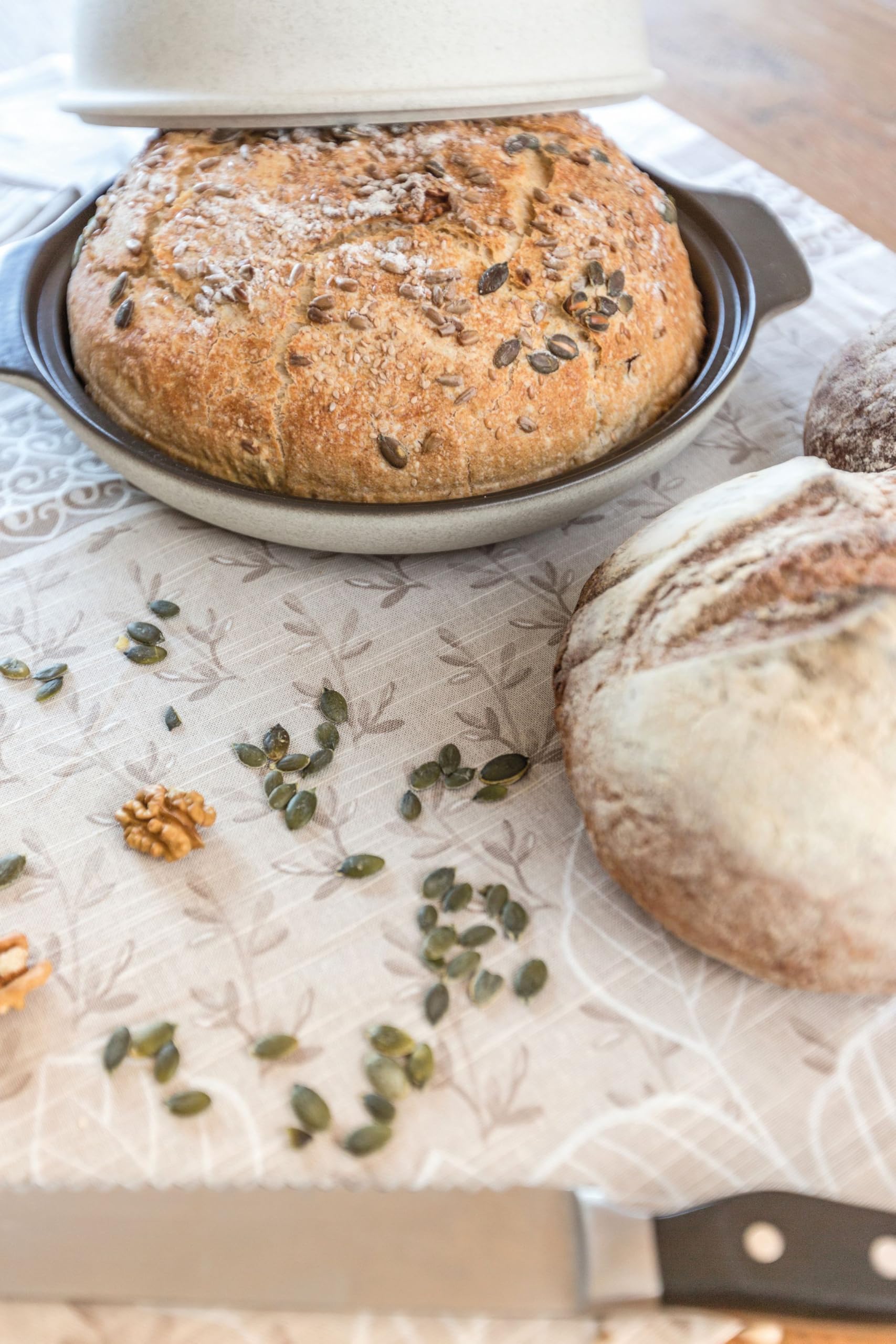 Wald Cuocipane Kergrès 28,5 cm Teglia Pane con Coperchio