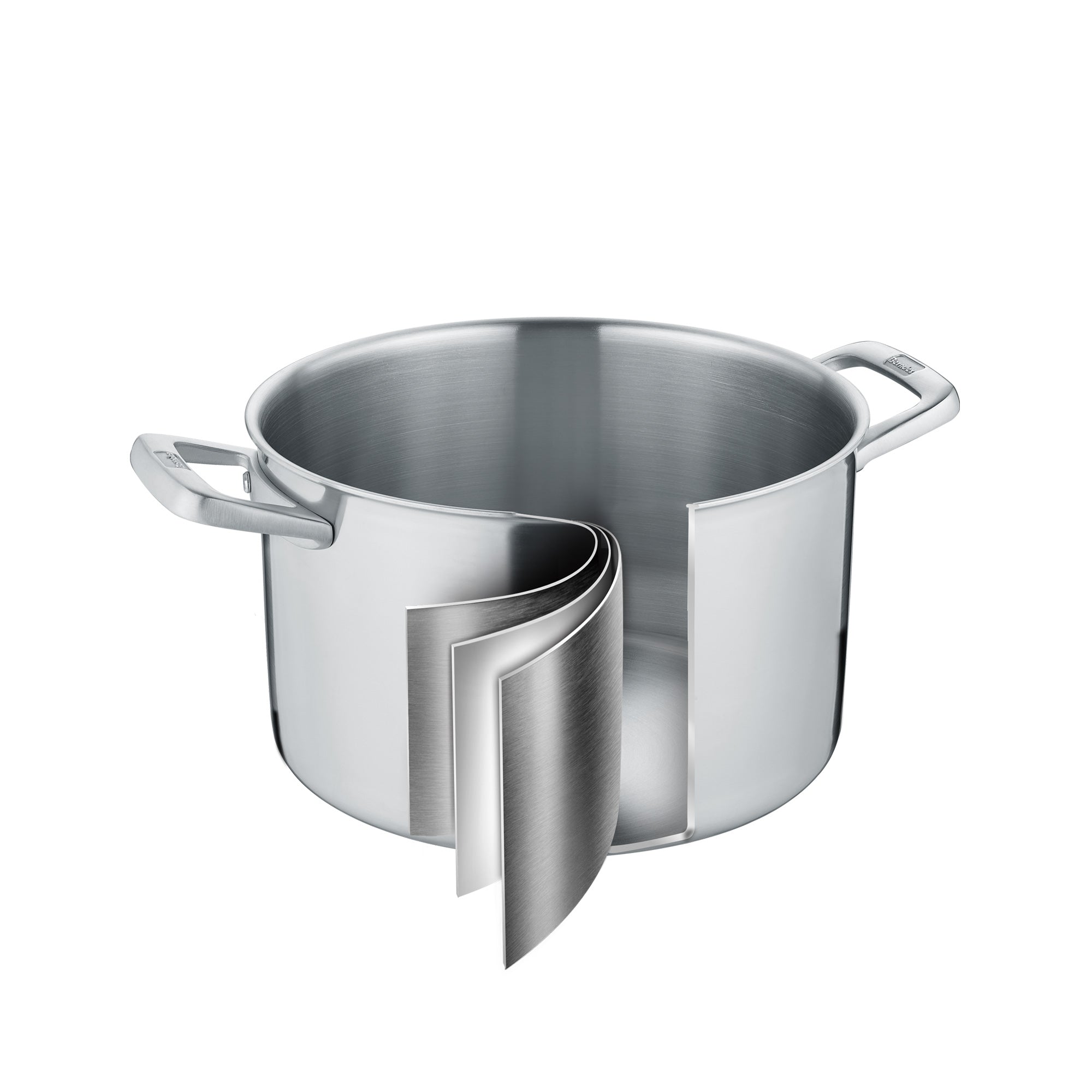 Berndes Tricion Resist Pentola 24 cm Acciaio con Coperchio