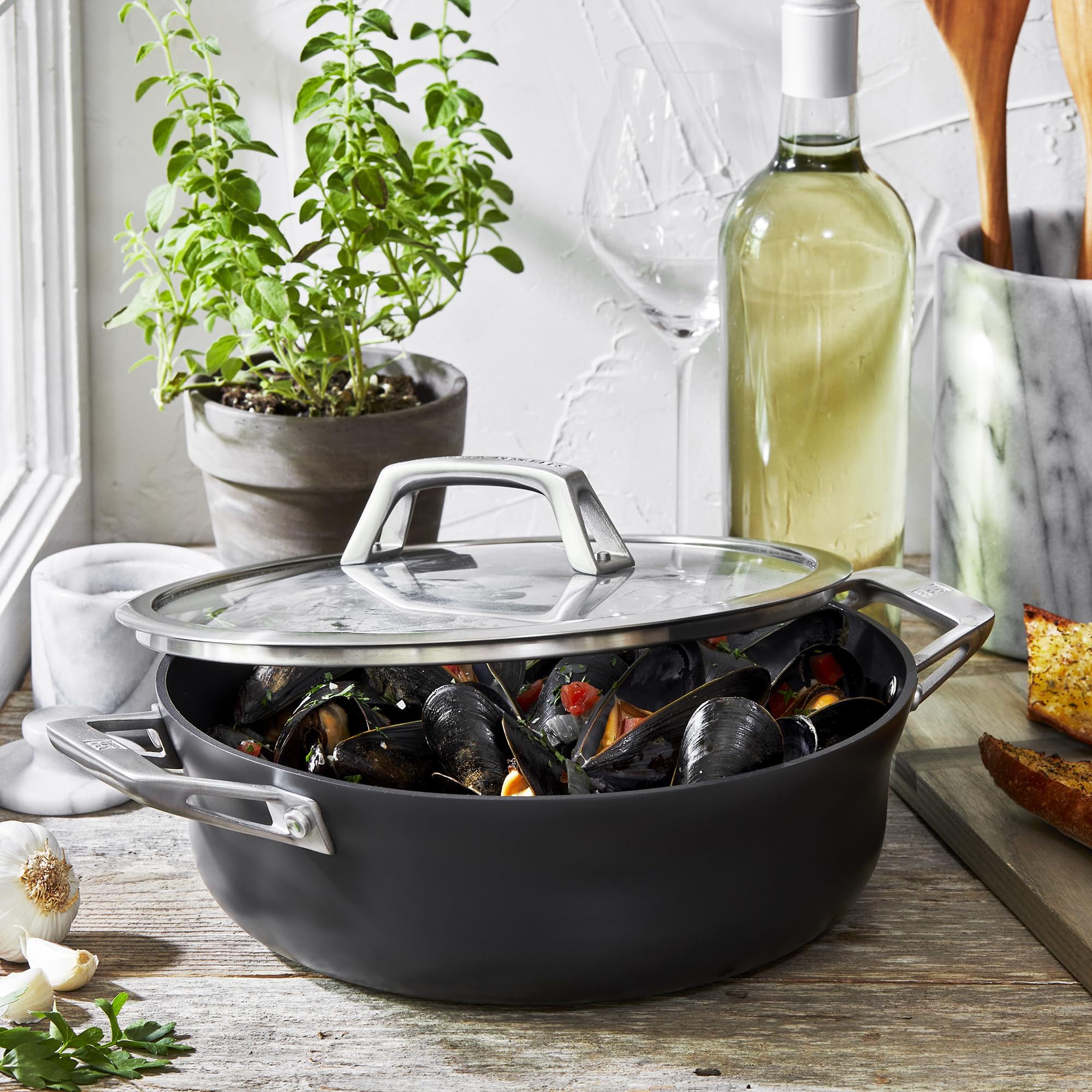 Zwilling Padella Chef Antiaderente 4 L Alluminio Vetro