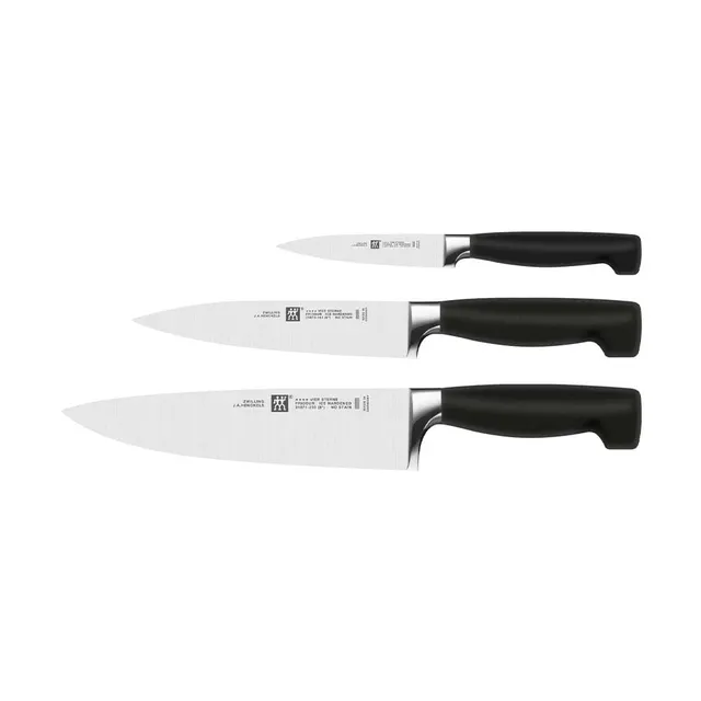 Zwilling Vier Sterne Set 3 Coltelli Cucina Chef 10/16/20 cm