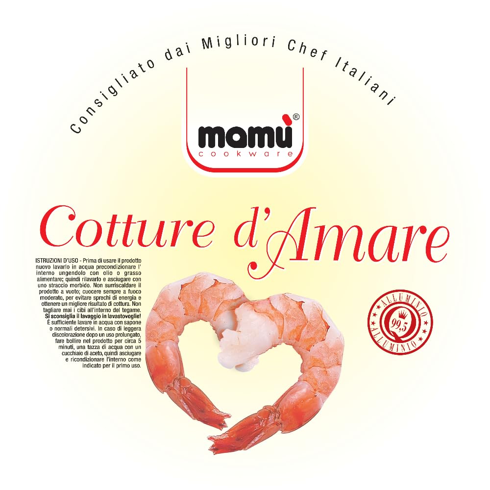 Mamù Happy rostiera alluminio bianco 30 cm forno
