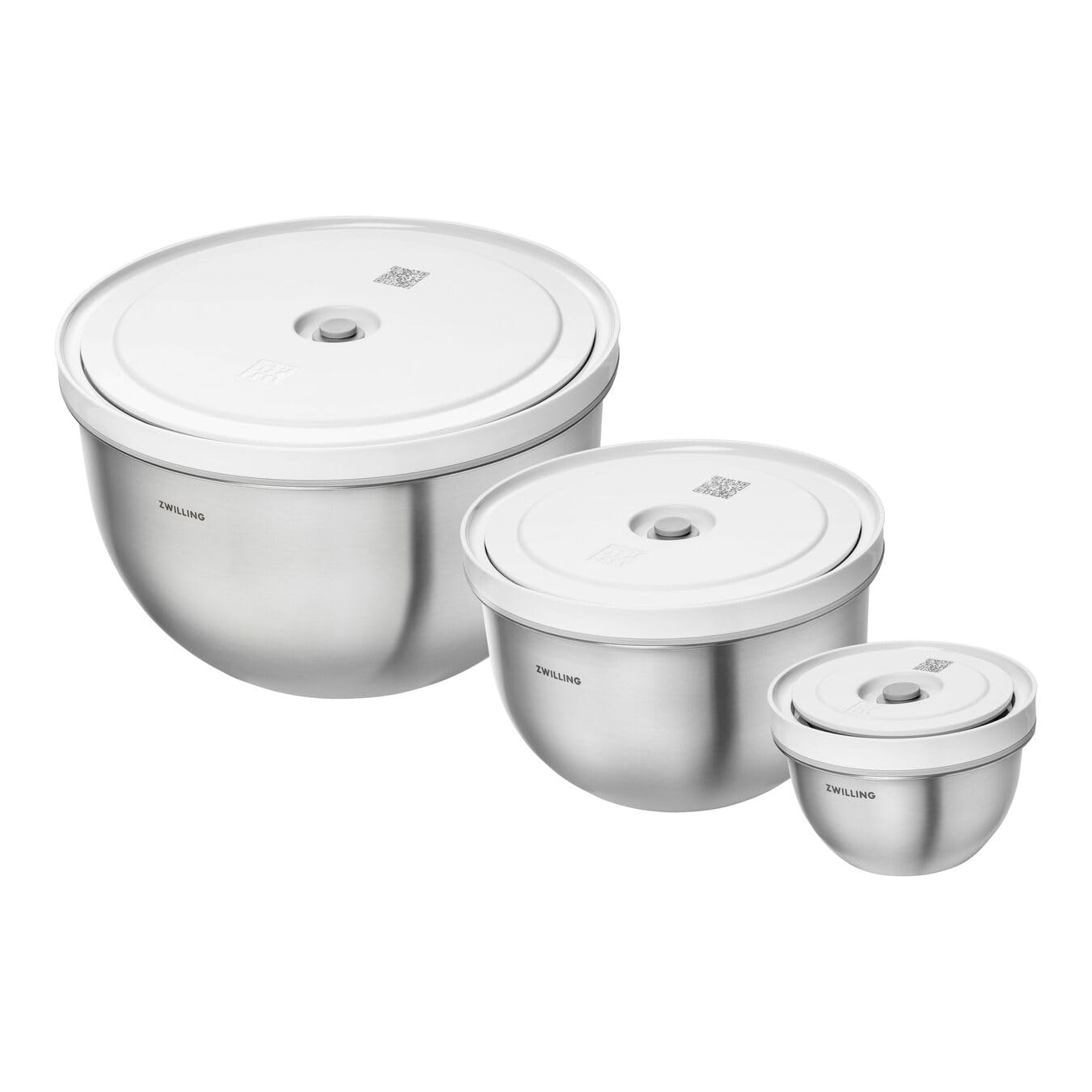 Zwilling Fresh & Save Set 6 Ciotole Inox 12-18-24 cm Coperchio