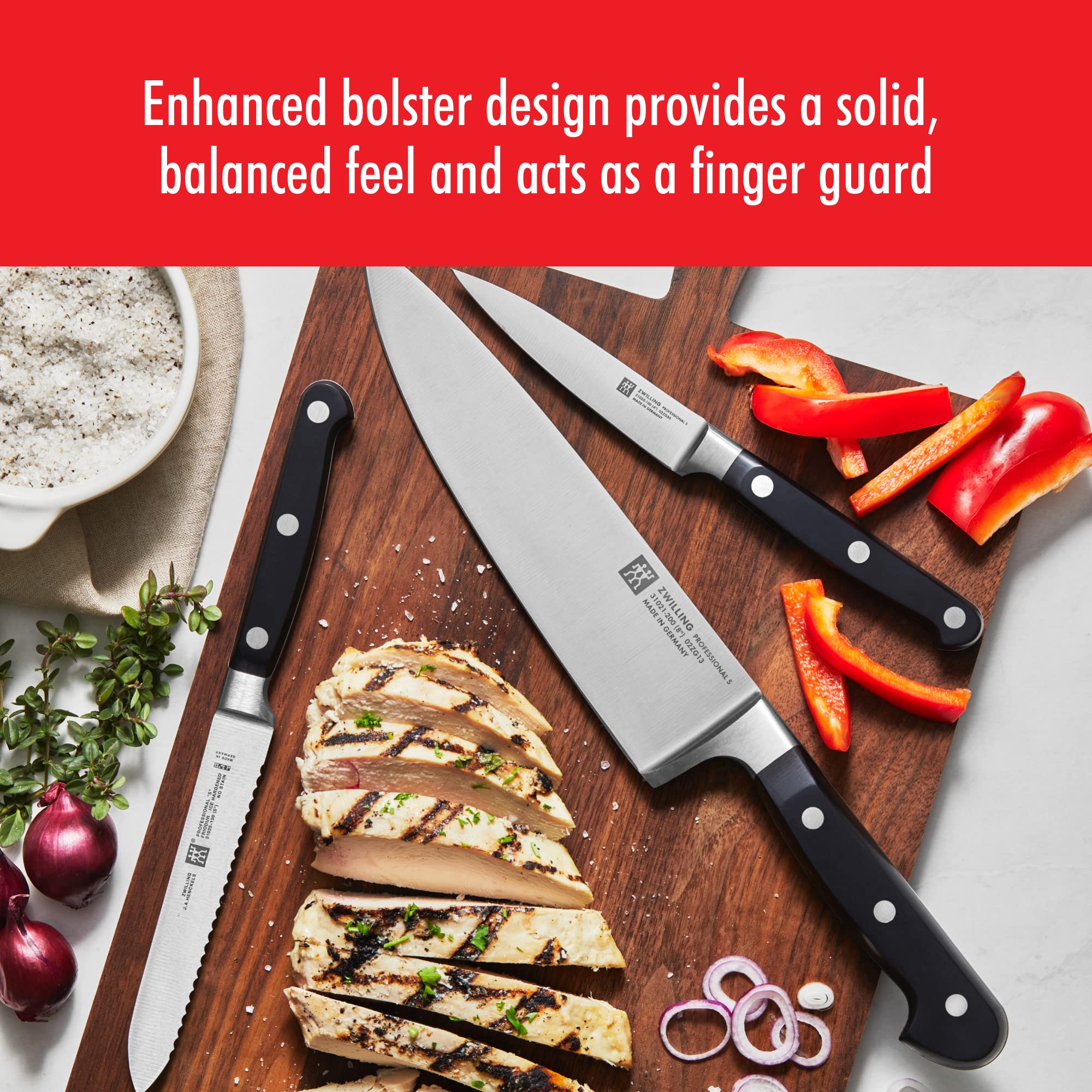 ZWILLING Pro set 7 coltelli con barra magnetica 44,5 cm acciaio