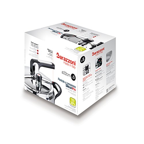Barazzoni Silicon Pro pentola a pressione 5 L 22 cm inox