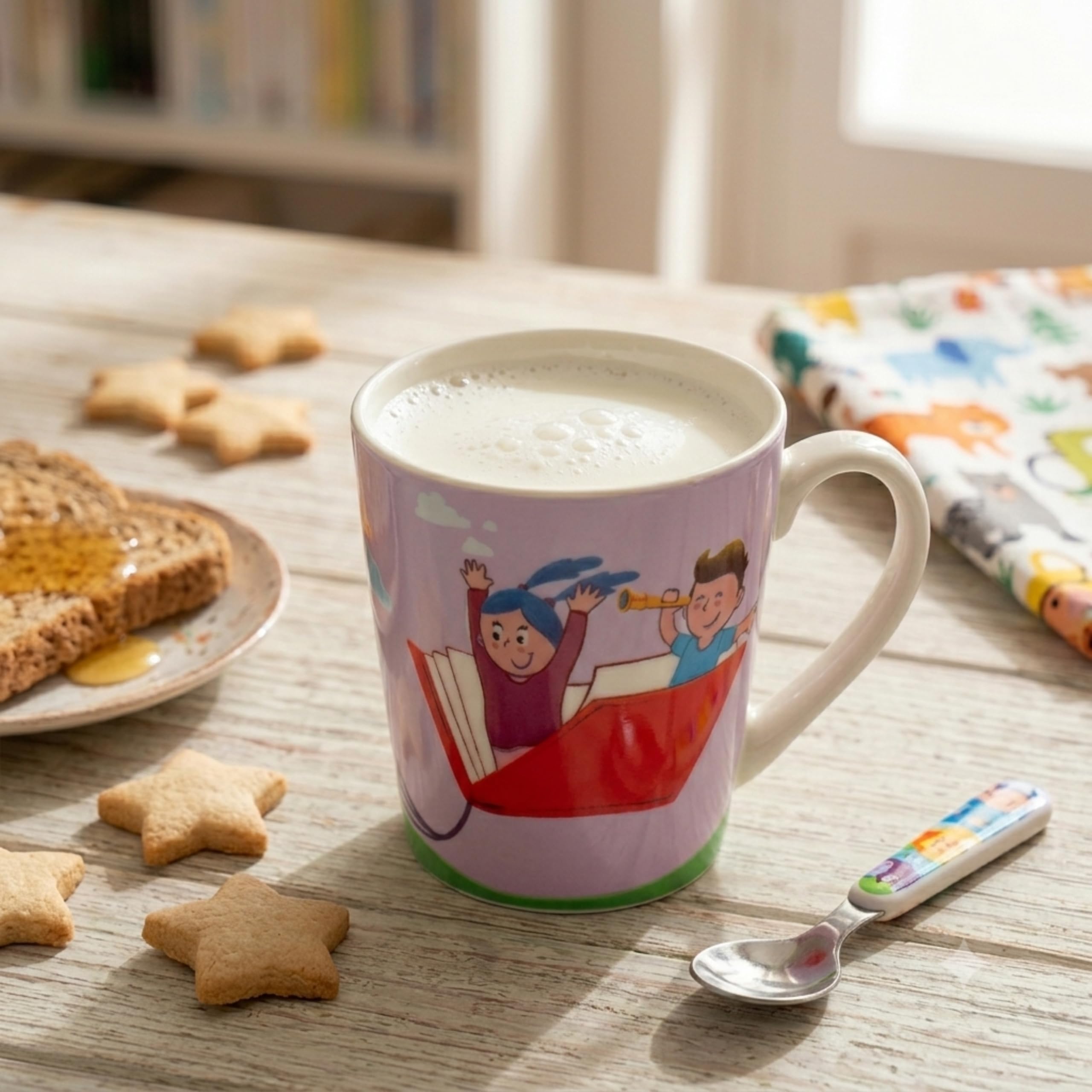 Wald Junior Avventure Felici tazza 37 cl Libro porcellana