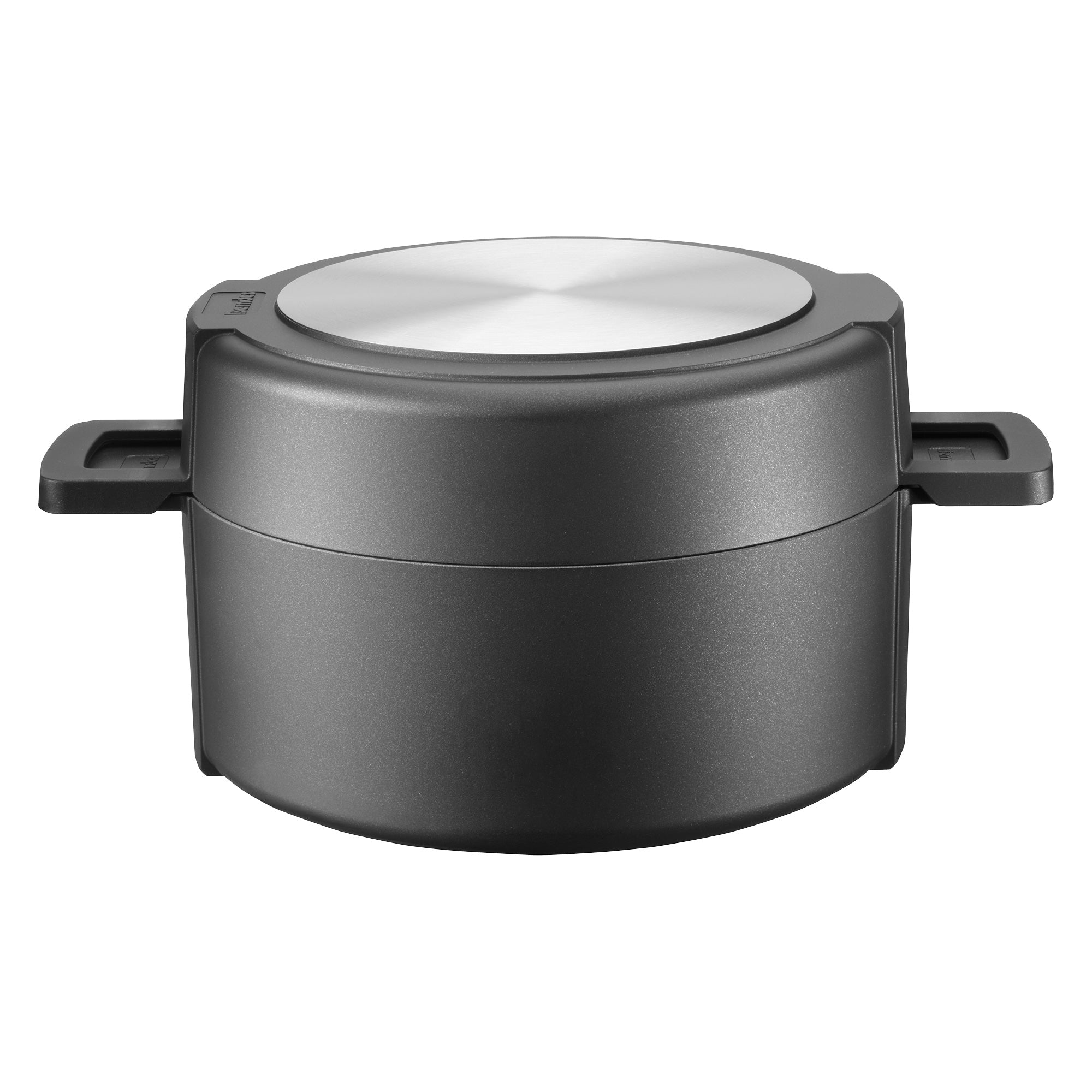 Berndes b.double Rostiera 24 cm Nero 4,1 L con Coperchio