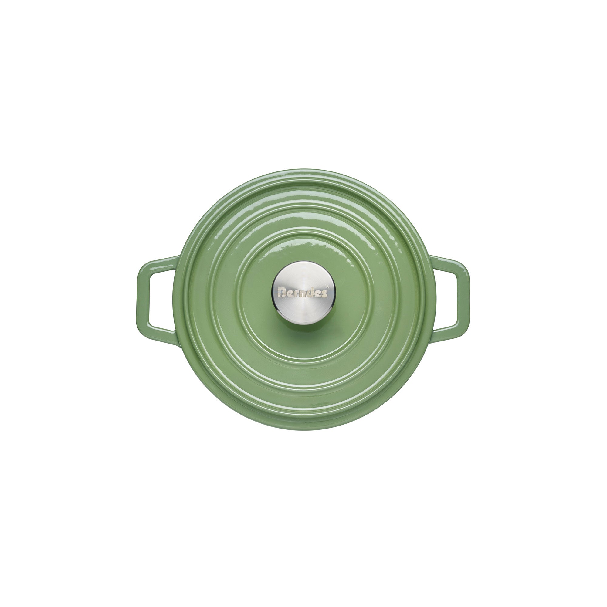 Berndes b.iron cocotte ghisa 24 cm verde smaltata forno