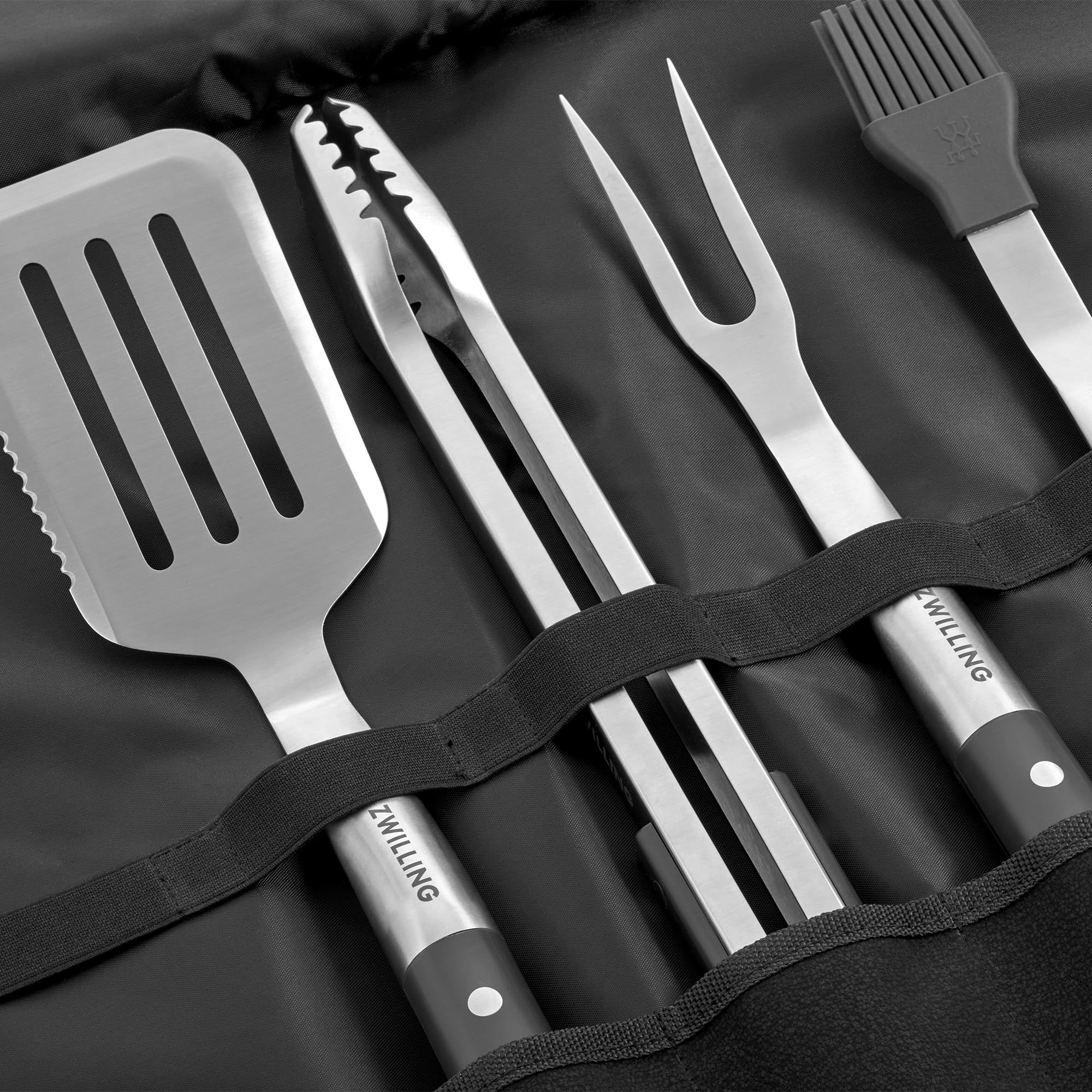 Zwilling BBQ+ set utensili griglia 5 pezzi nero acciaio