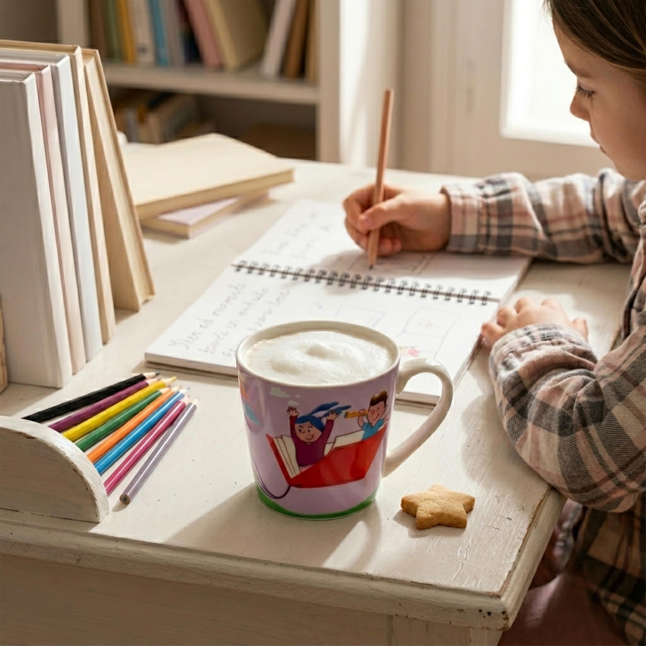 Wald Junior Avventure Felici tazza 37 cl Libro porcellana