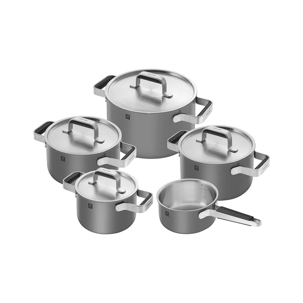 Zwilling Pure Set 5 Pentole Ceramica 16-20-24 cm Antracite