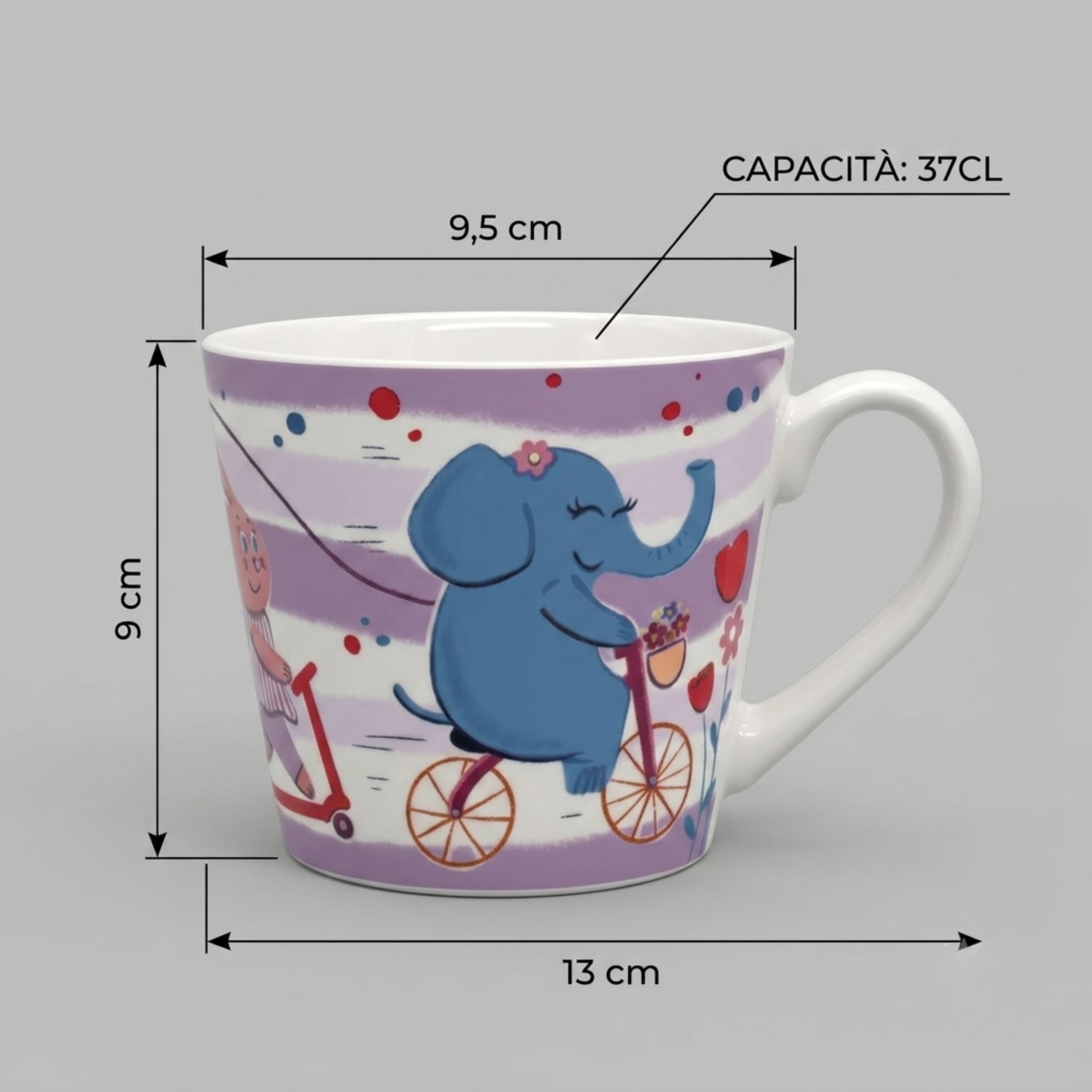 Wald Junior Tazza porcellana colazione bimbi 37 cl
