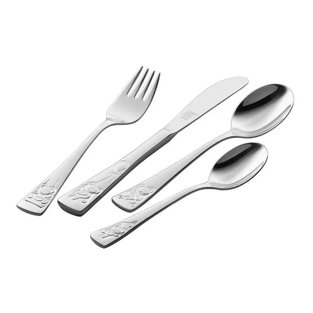 Zwilling Teddy 07012-210-0 set posate bambini 4 pezzi inox