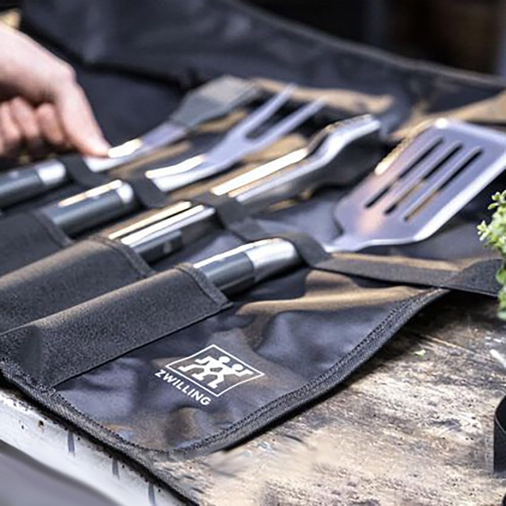 ZWILLING BBQ+ Set Barbecue 5 Pezzi Acciaio Inox con Custodia