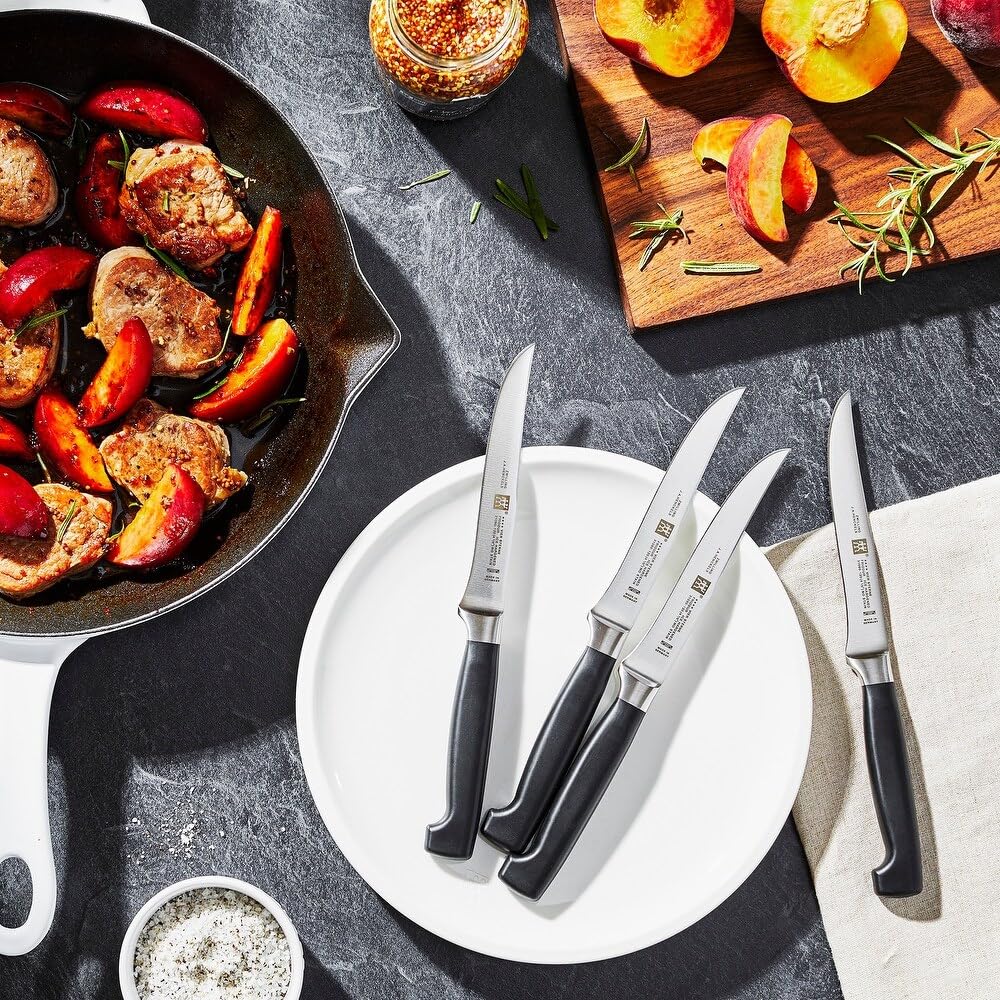 Zwilling Four Star Set 4 Coltelli Bistecca Acciaio Inox