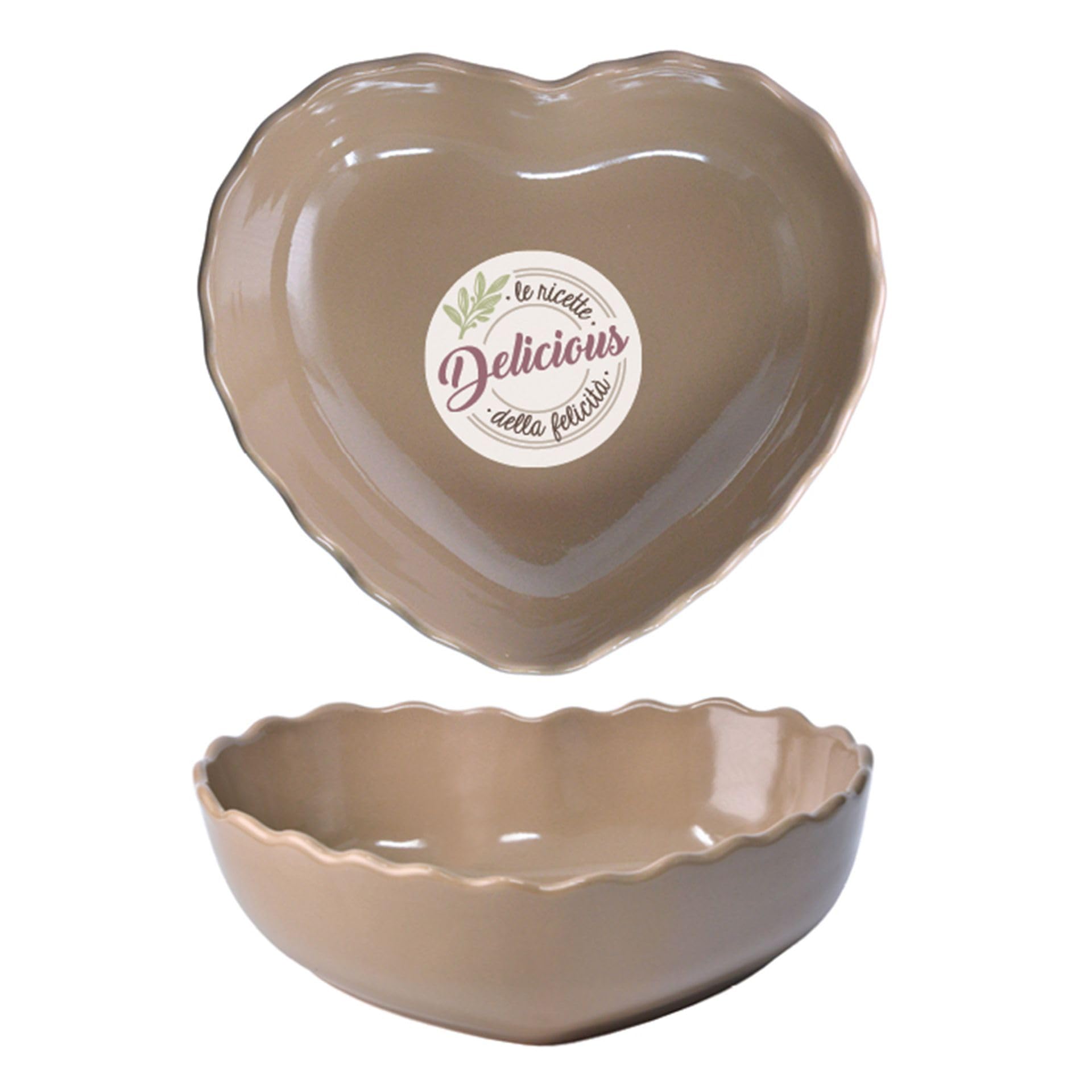 Wald Cottura set 2 pirofile Cuore Bianco monoporzione