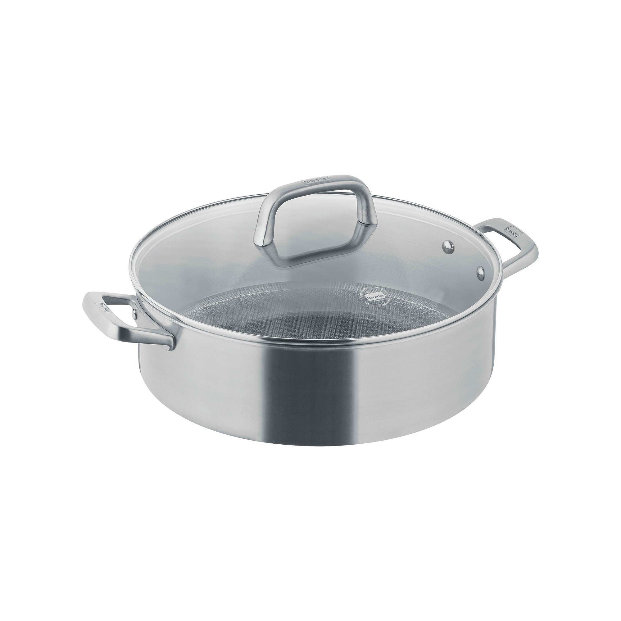Berndes Tricion Resist padella 28 cm coperchio vetro quarzo