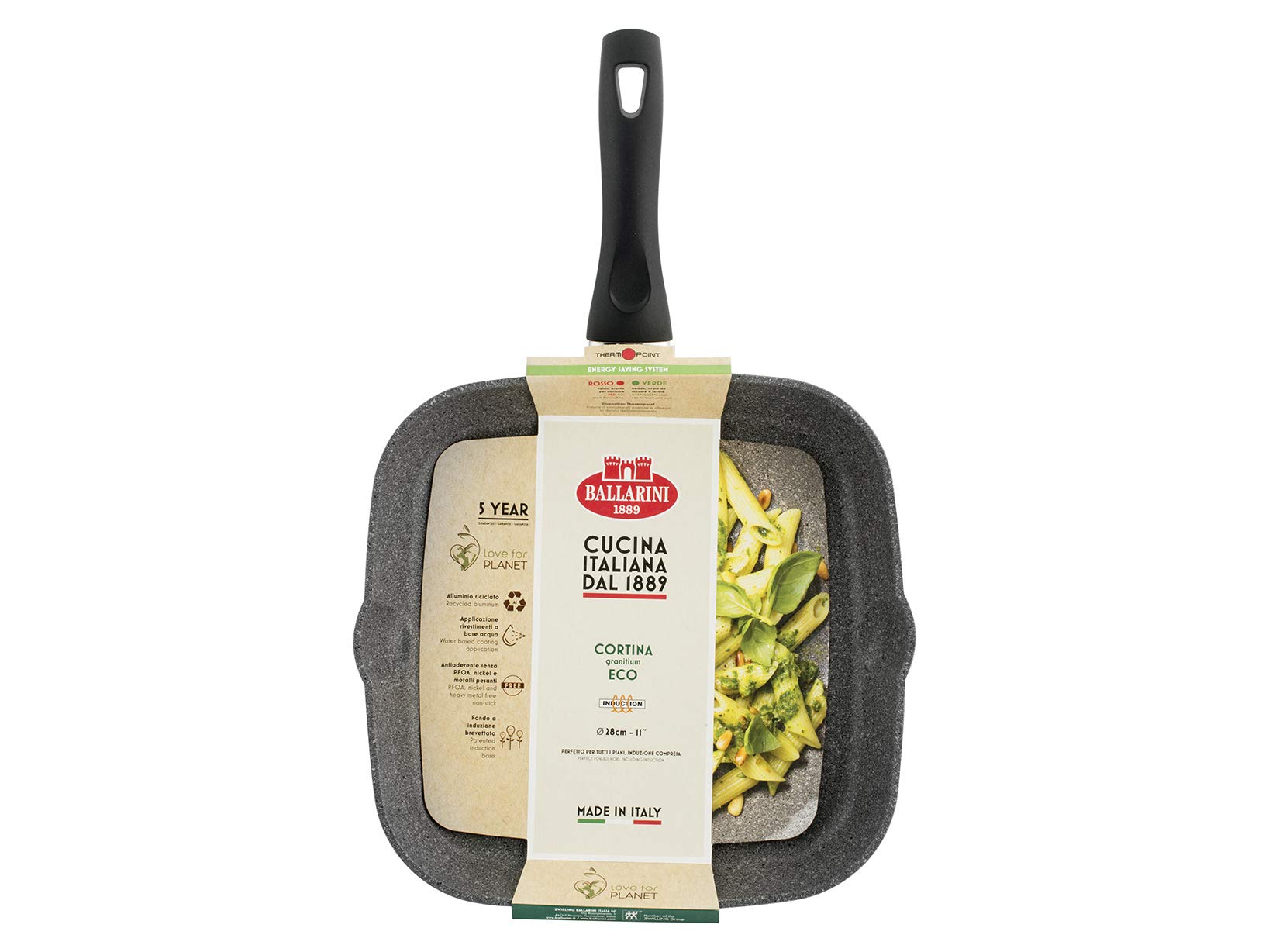 Ballarini Cortina Bistecchiera 28 cm Alluminio Granitium