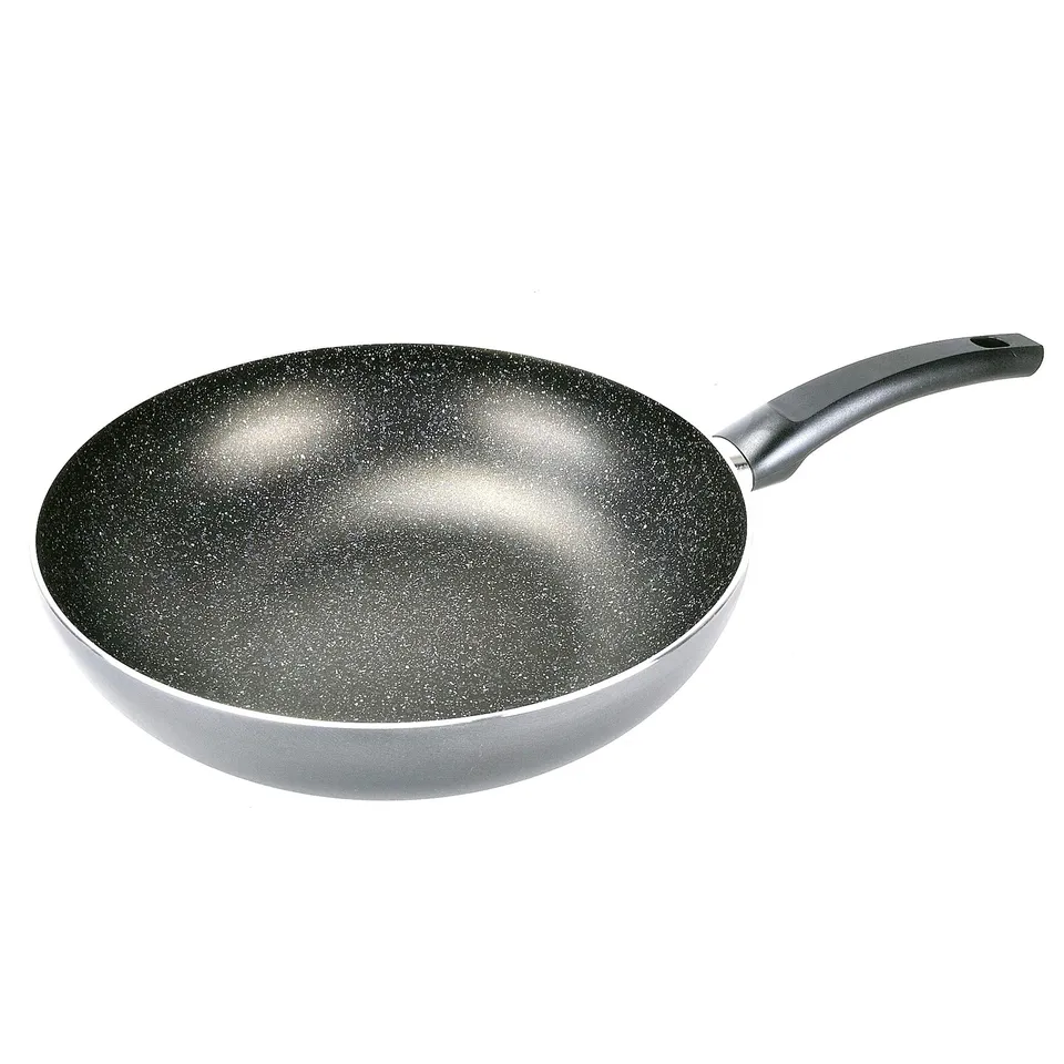 Alluflon Tradizione Italia Wok antiaderente 28 cm effetto pietra