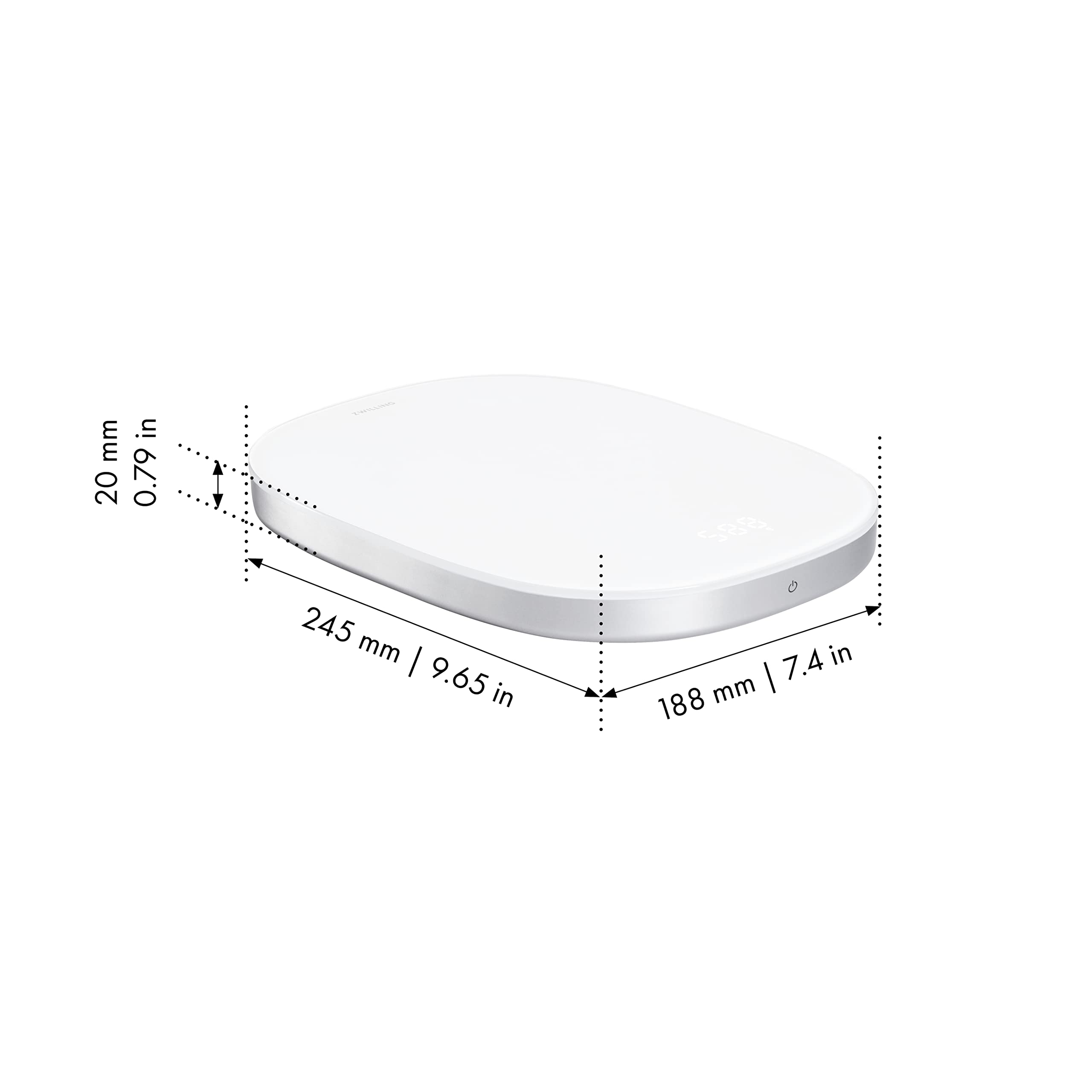 Zwilling Enfinigy bilancia cucina digitale 10 kg argento USB