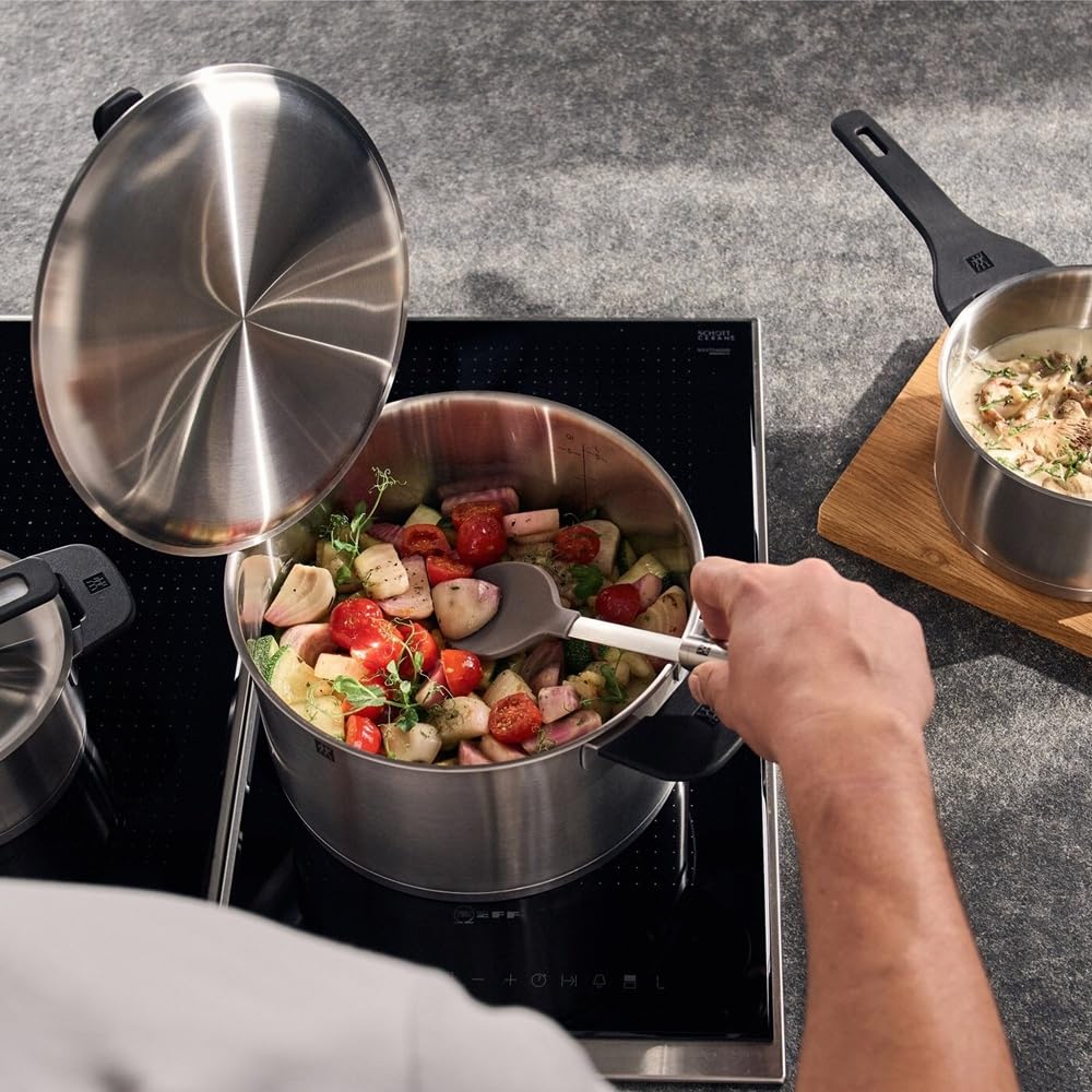 Zwilling More set pentole 5 pezzi acciaio nero induzione