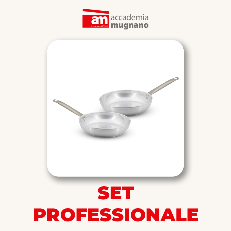 Accademia Mugnano Professione Cuoco Bis padelle 24/28 alluminio