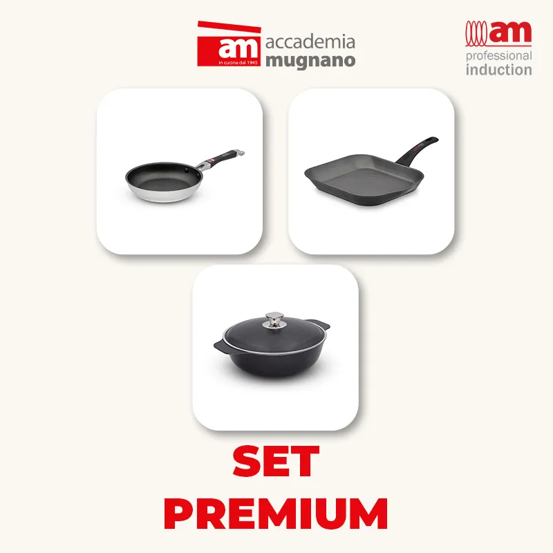 Accademia Mugnano Cocò set 36 cm + grill 30x28 + chef 32 cm