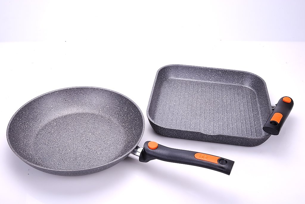 Alluflon Pratica Stone set padella 28 cm 2 pezzi antiaderente