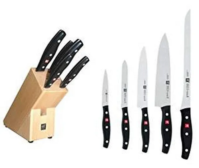 Zwilling Twin Pollux ceppo coltelli 6 pezzi legno naturale