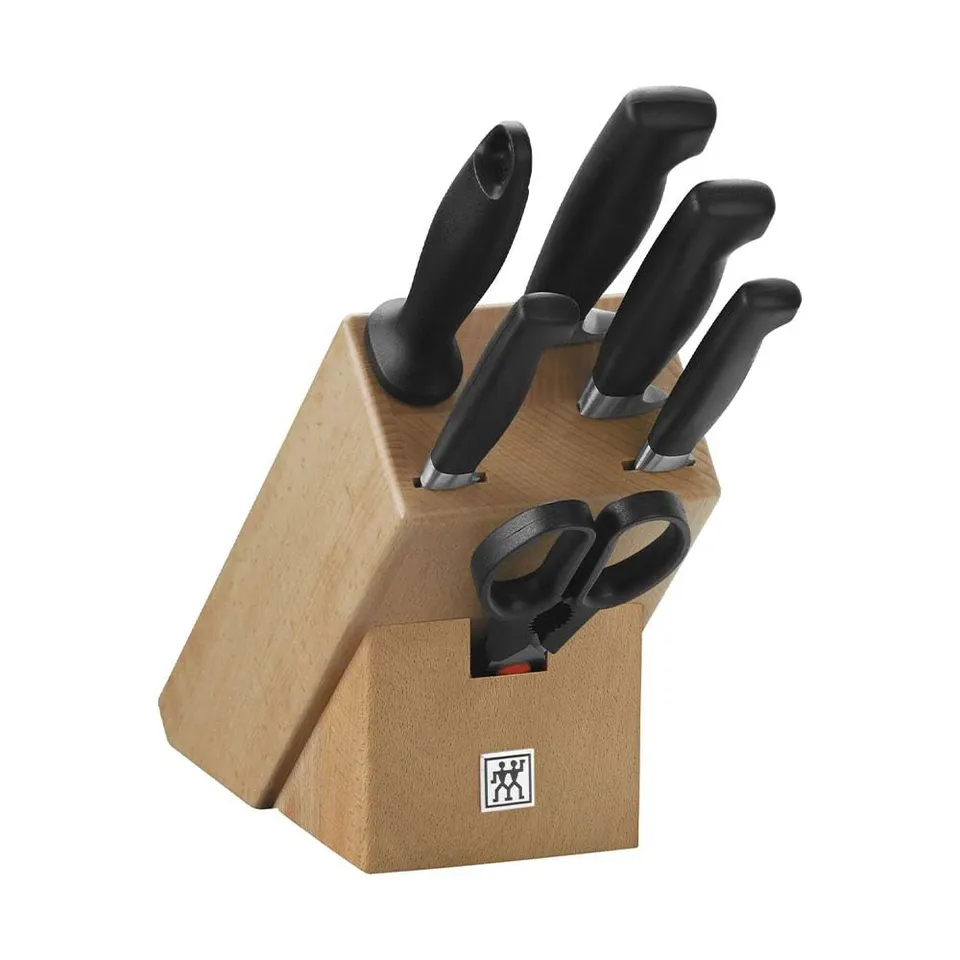 Zwilling Four Star Set Coltelli con Ceppo 7 Pezzi Forgiato