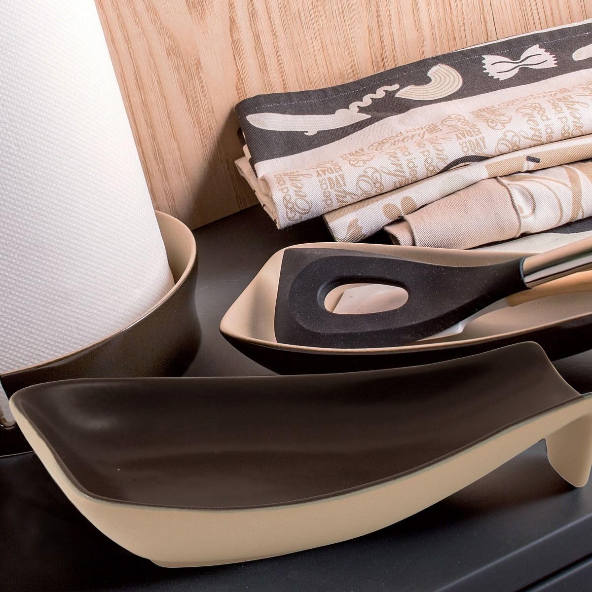 Wald Tavola e cucina poggiamestolo ceramica antracite opaco