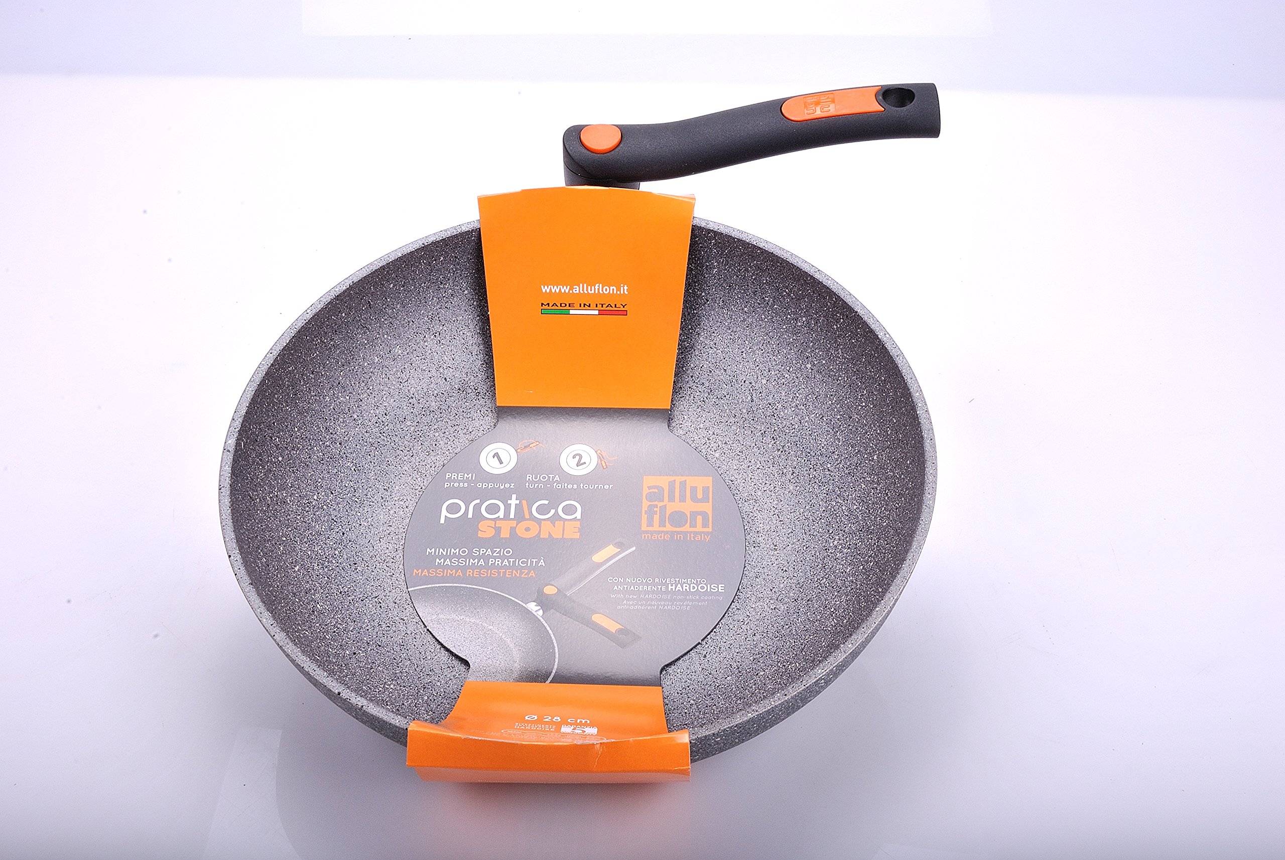 Alluflon Pratica Stone padella antiaderente 28 cm pieghevole