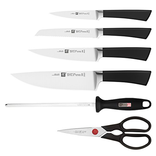 Zwilling Set coltelli 7 pezzi blocco bambù acciaio inox