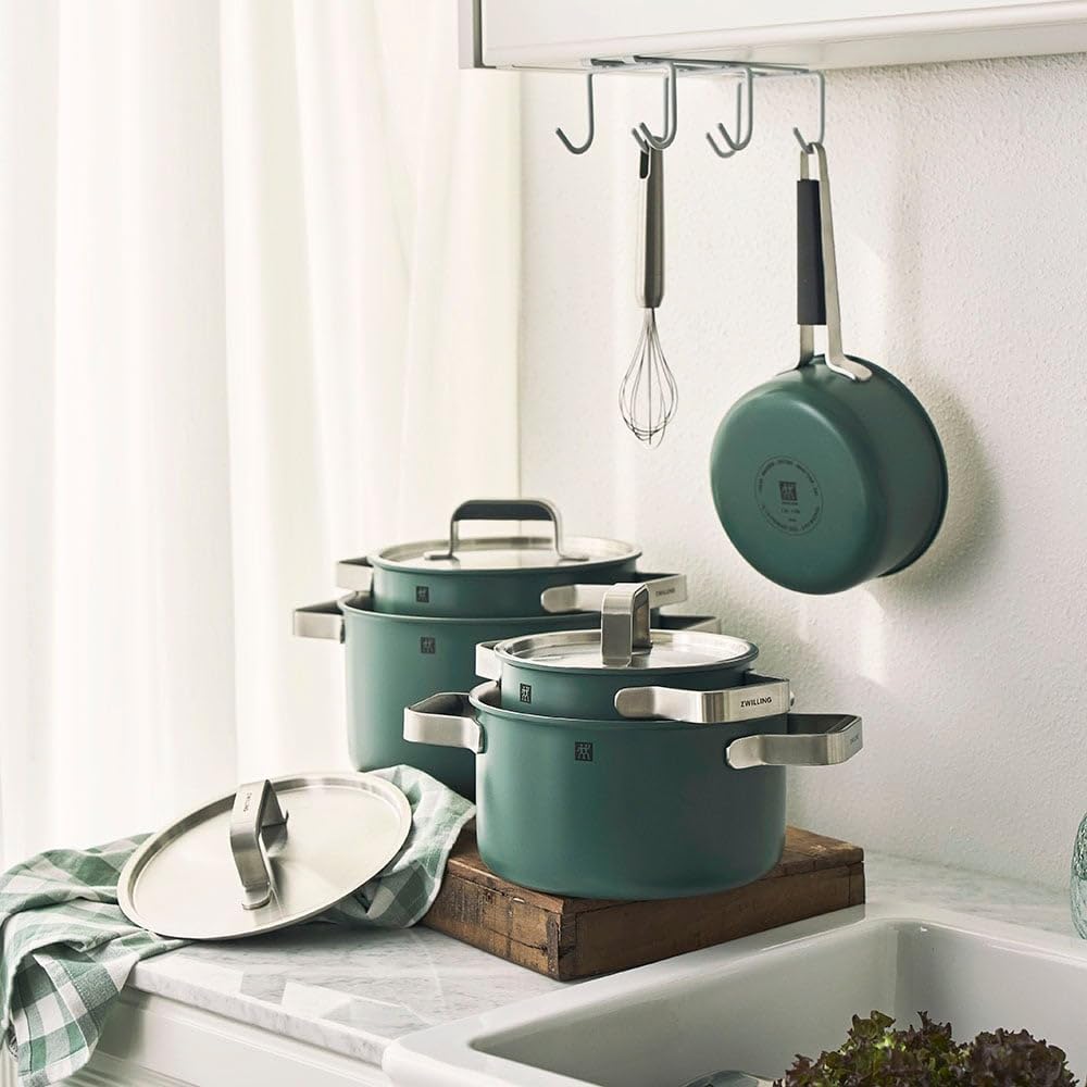 Zwilling Pure set pentole 3 pezzi verde ceramica induzione
