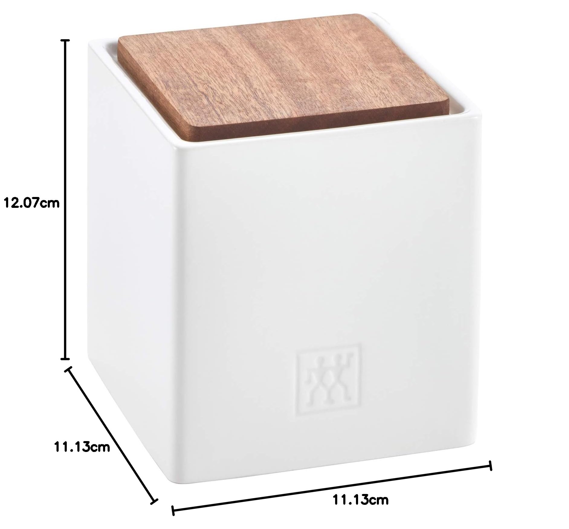 Zwilling contenitore ceramica medium coperchio legno erbe