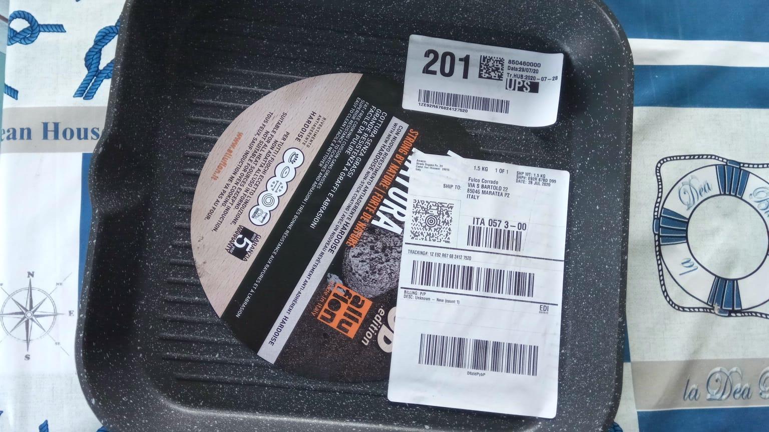 Alluflon Etnea Wood bistecchiera 28 cm antiaderente nera