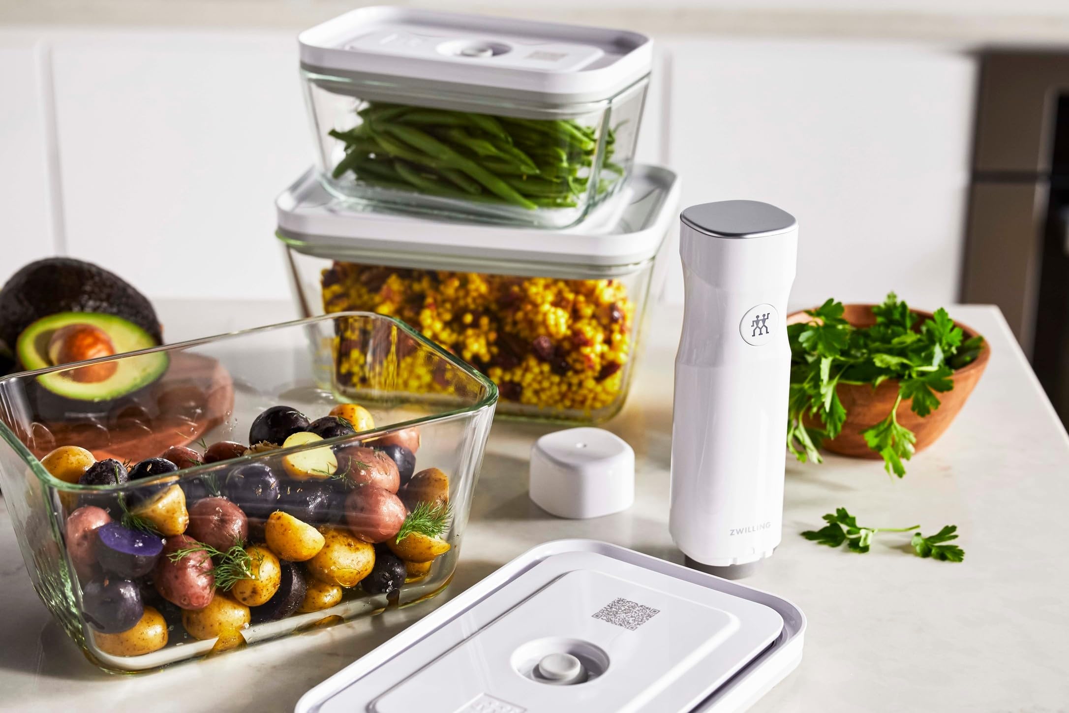 Zwilling Fresh & Save contenitori vetro sottovuoto 3 pz