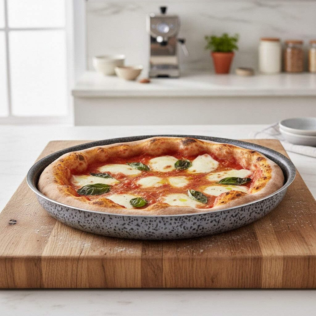 Mamù Happy Stone tortiera pizza antiaderente 32 cm alluminio