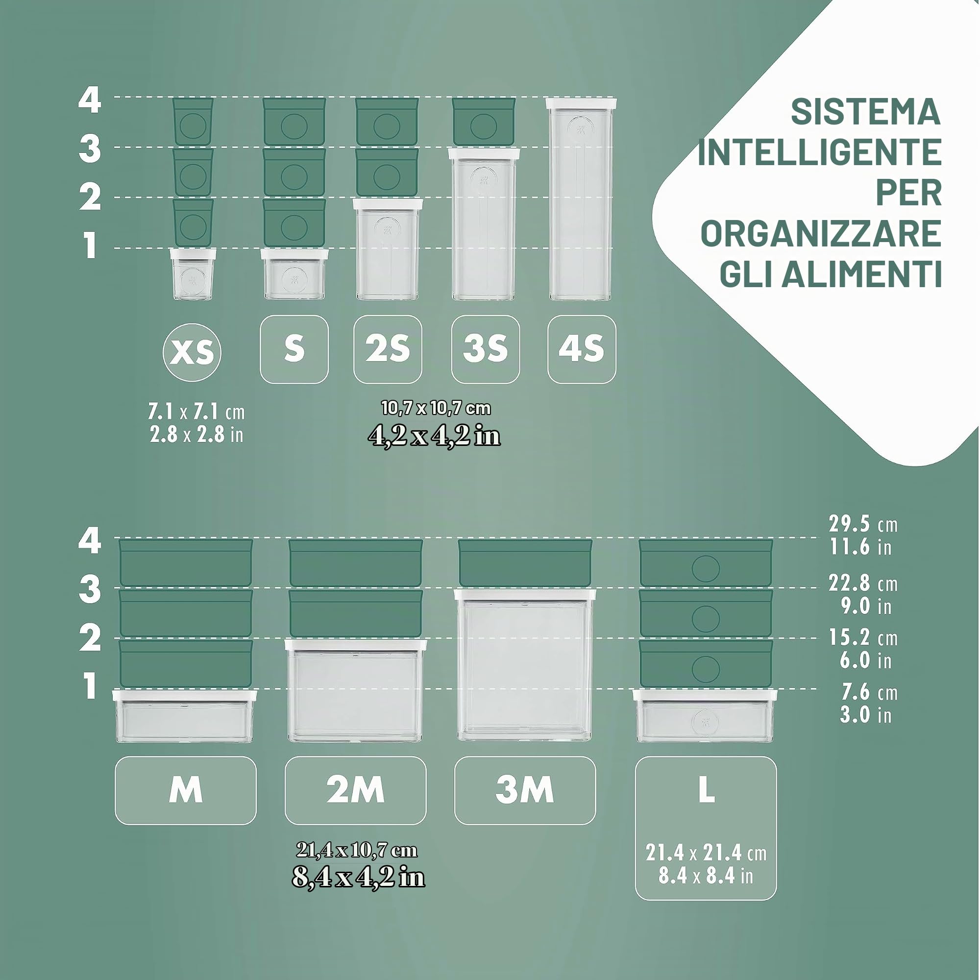 Zwilling Fresh & Save Cube scatola 3M 2,9 L trasparente