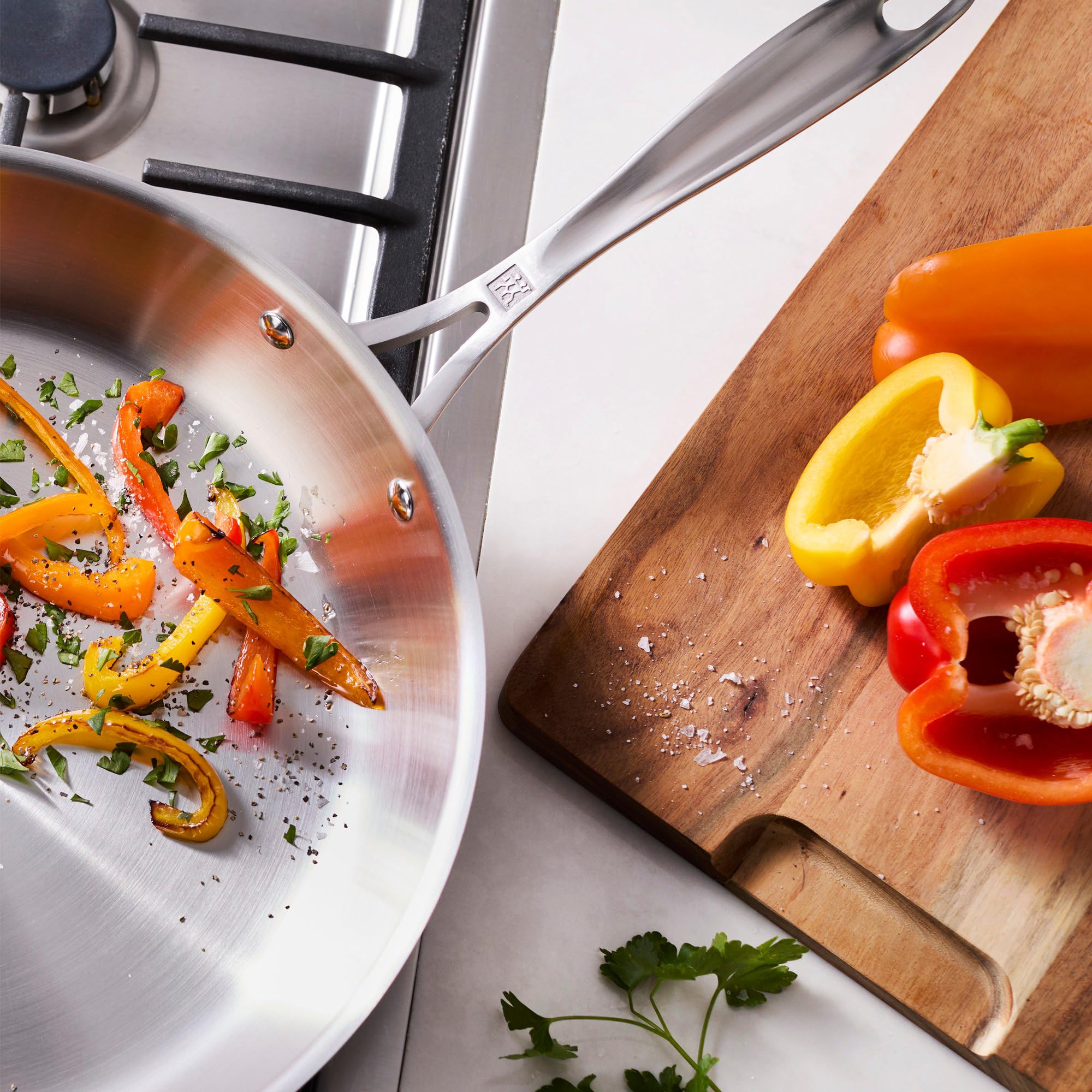 Zwilling Padella 30,5 cm acciaio inox 3 strati induzione